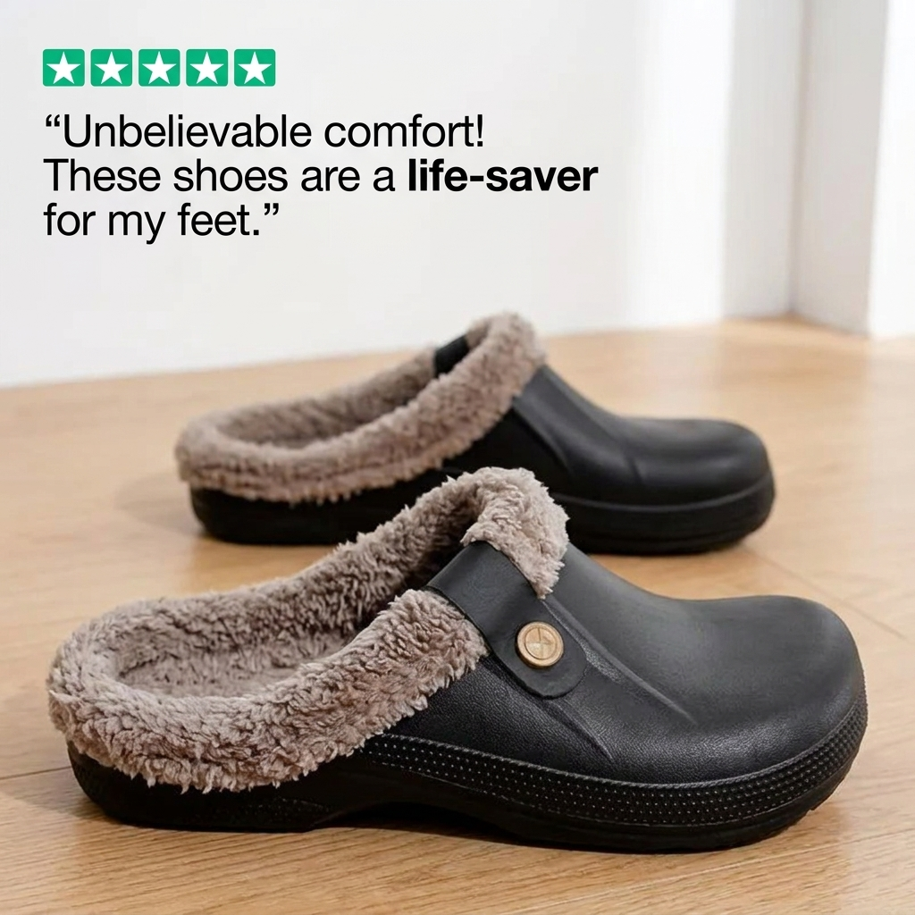 Cedar Fuzzy - Healthy & Non-Slip Comfort Clog Mules