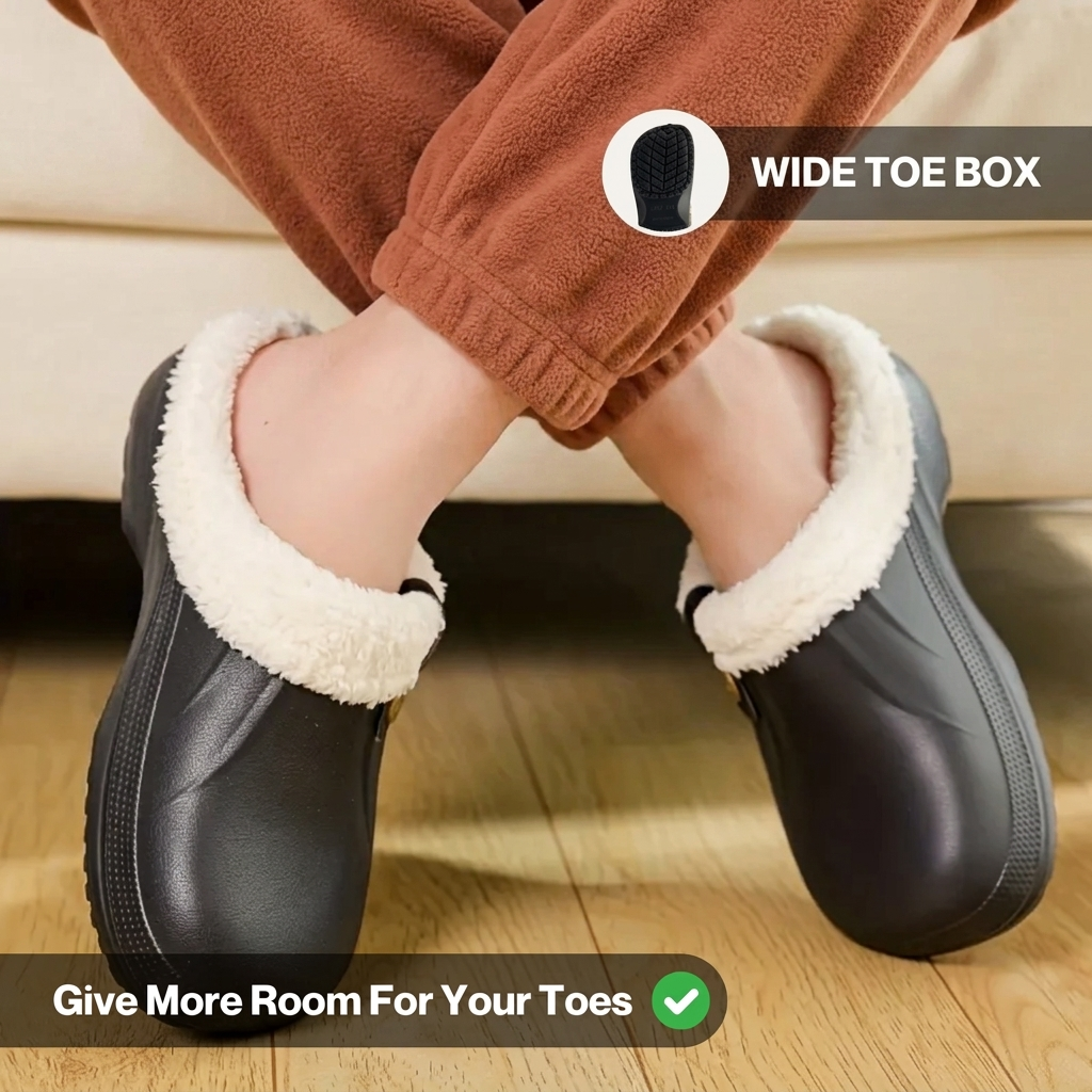 Cedar Fuzzy - Healthy & Non-Slip Comfort Clog Mules