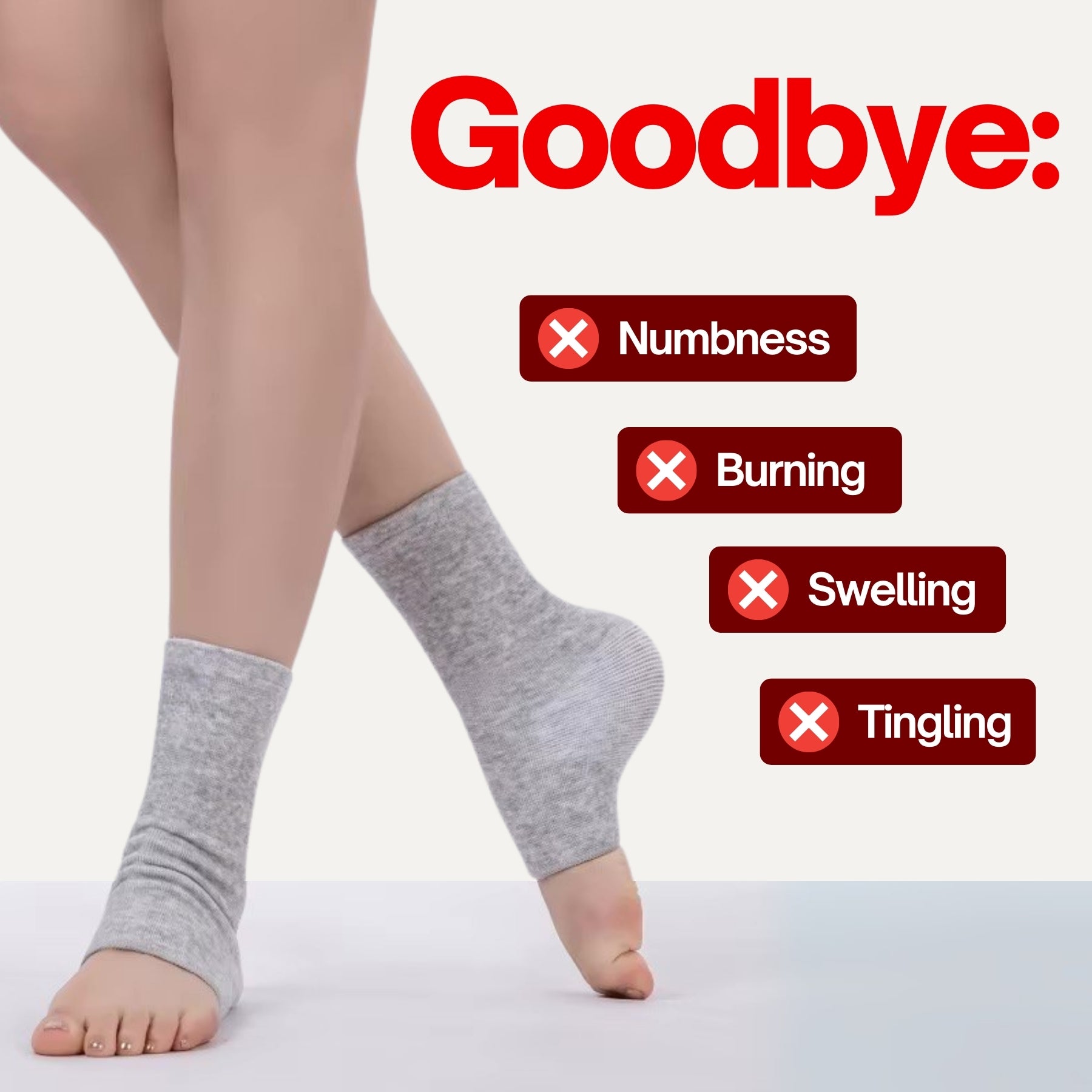 Elefant Premium Anti-Fatigue Bamboo Foot Sleeves
