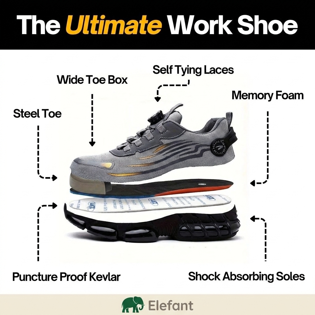 Anvil - Healthy & Protective Steel Toe Sneakers