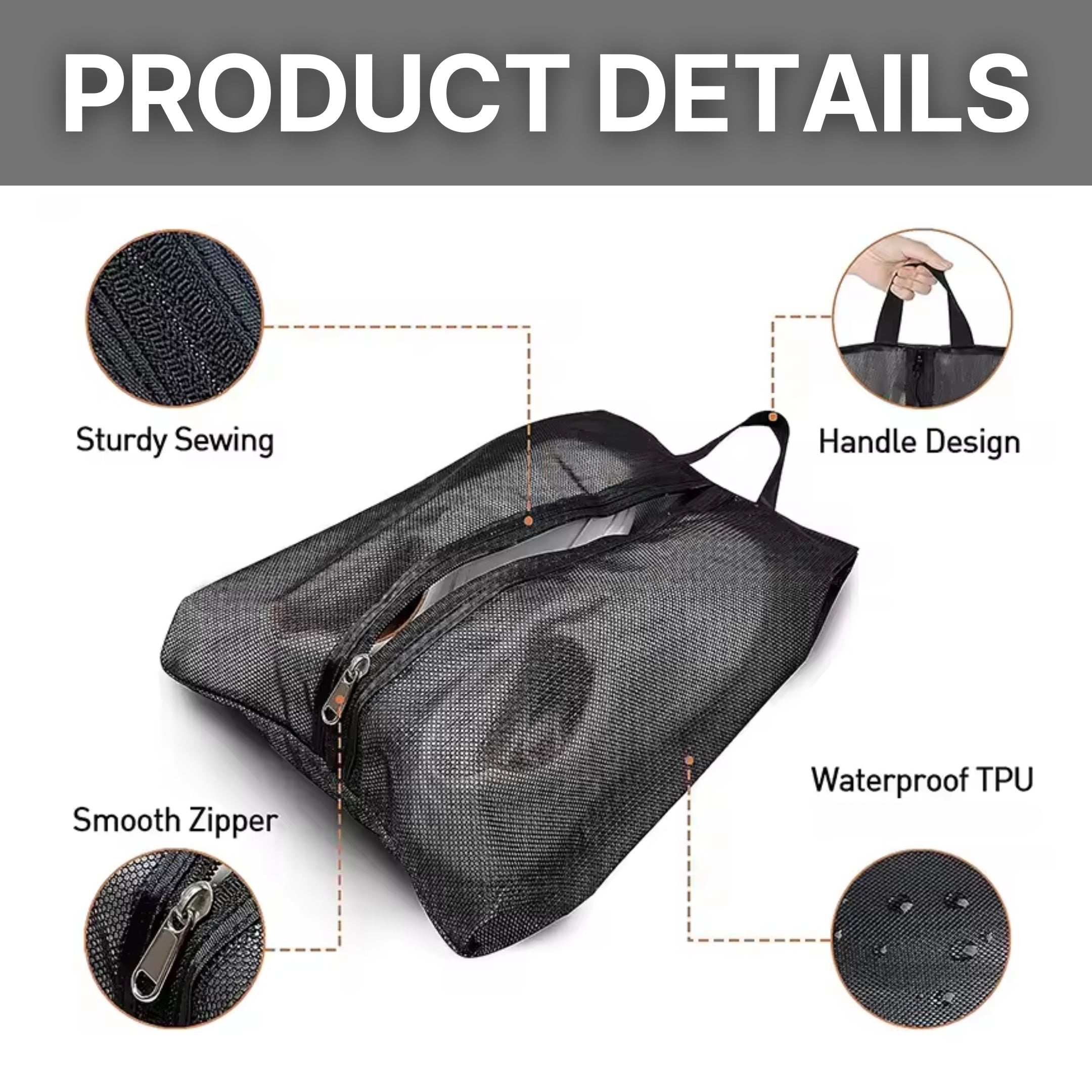 Elefant Mesh Shoe Travel Bag