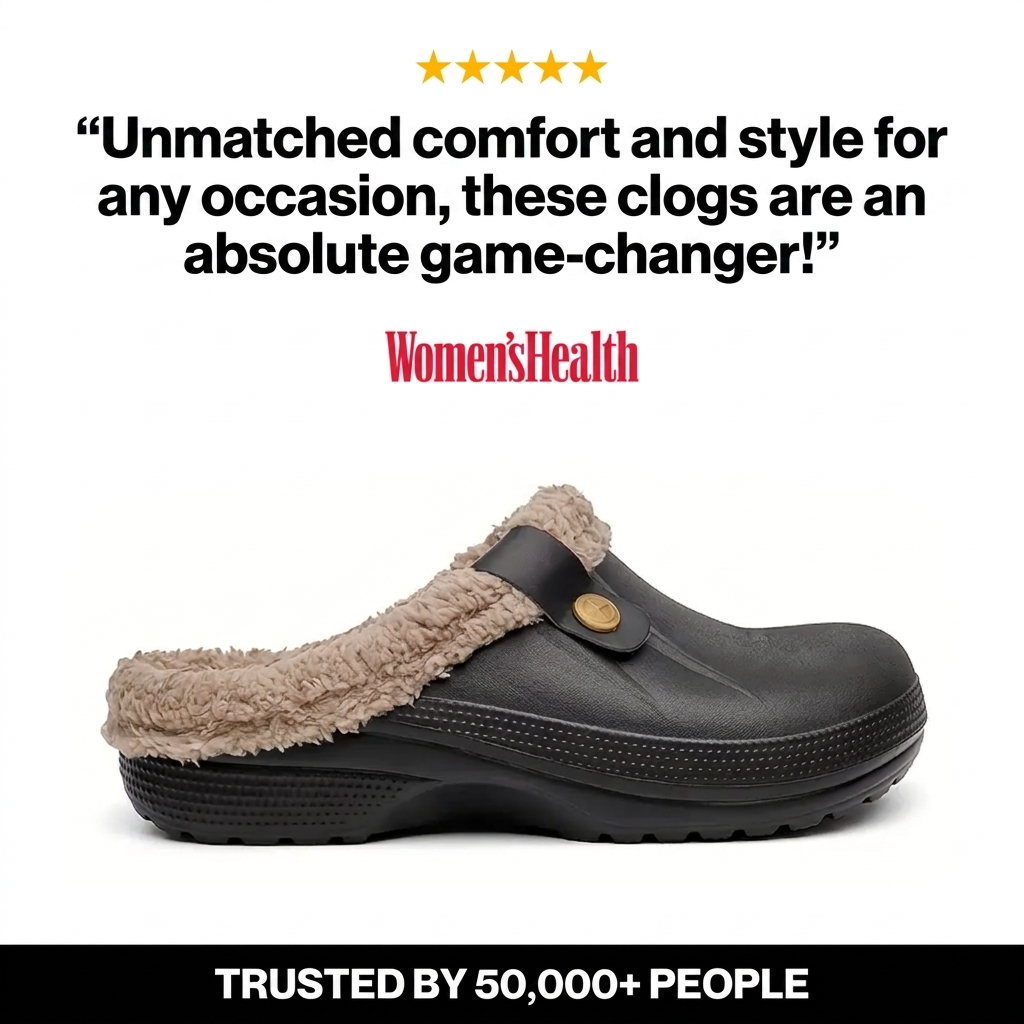 Cedar Fuzzy - Healthy & Non-Slip Comfort Clog Mules